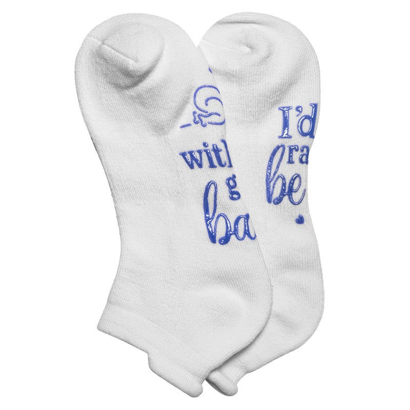 Lavley Funny Grandparent Socks - Gift For Grandmas & Expecting Grandparents (I'd Rather Be) One Size - Image 2